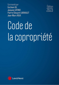 Photo de la couverture du Code de la copropriété 2023 LexisNexis Paris